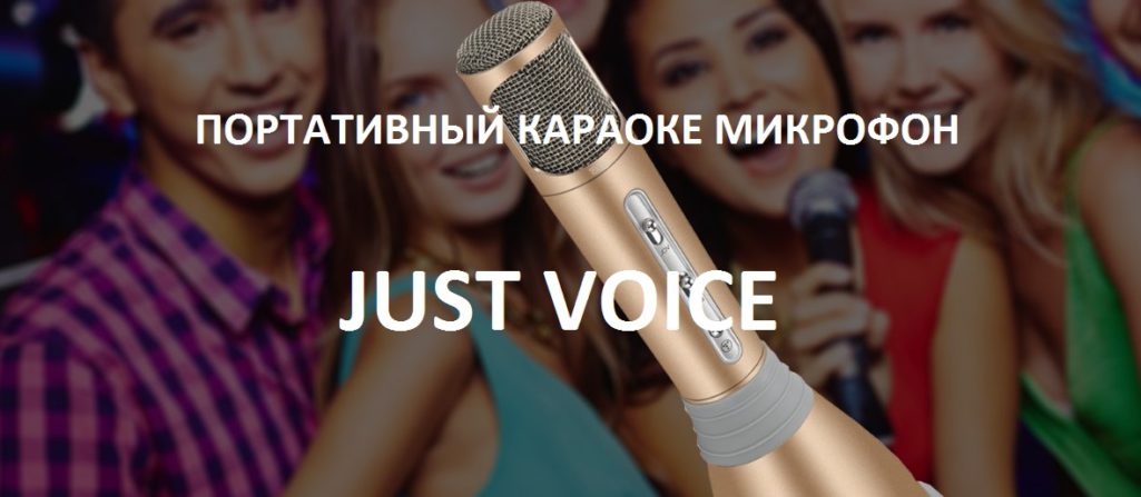 Портативный караоке-микрофон Just Voice для любителей попеть